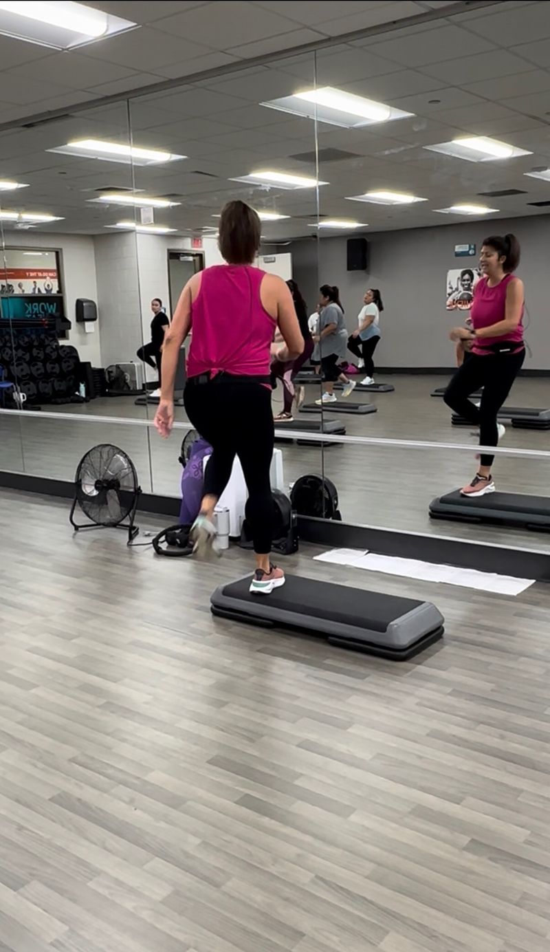 Alyson teaching at the YMCA